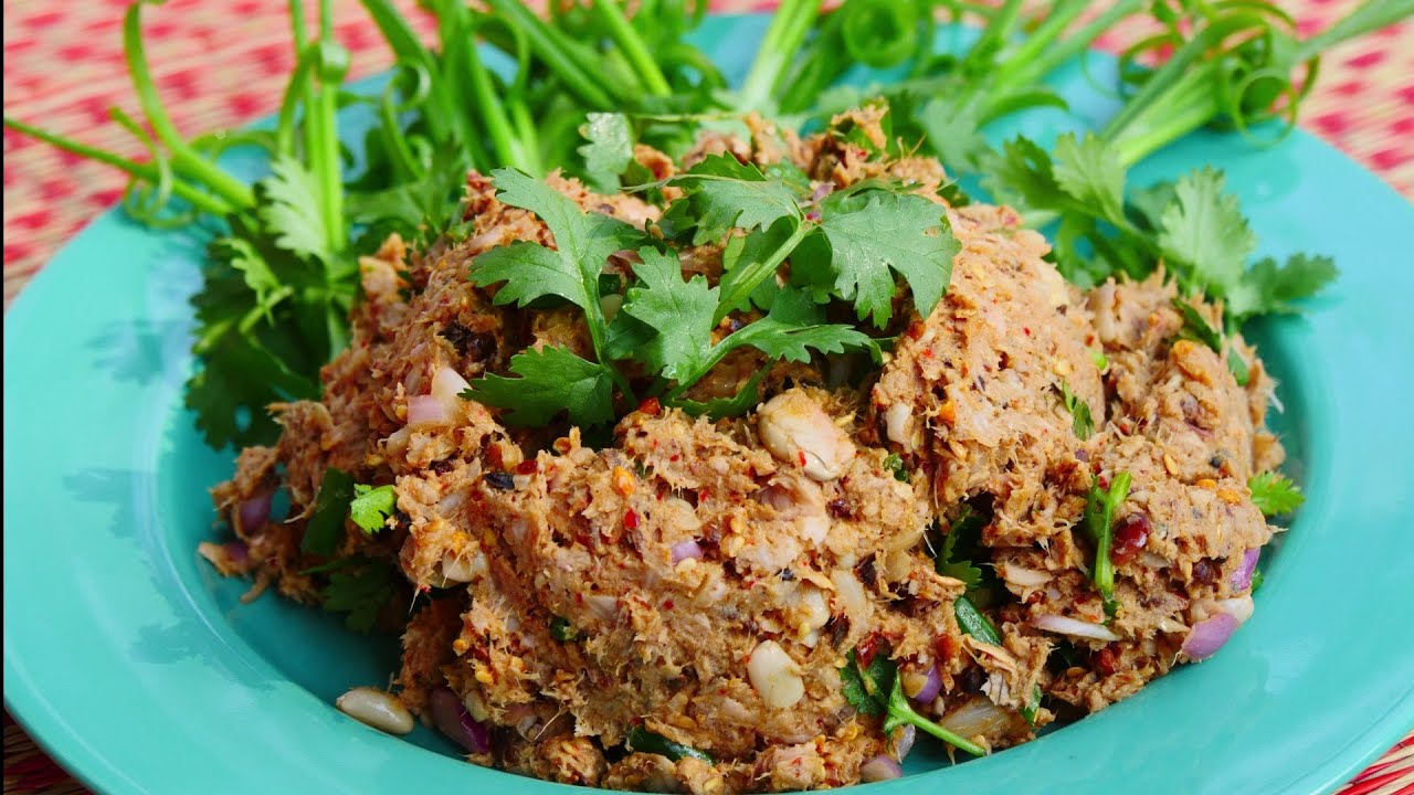 ซุบขนุนใส่ปลาทู ถั่วลิสงคั่ว เมนูอีสานแซ่บๆจานโปรด /Jackfruit salad