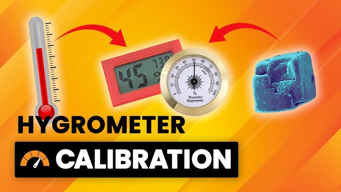 GERMANUS Calibratable Hygrometer for Humidor, digital - Round III