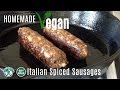Homemade Vegan Italian Spiced Sausages | My take on Tofurky Italian Sausages