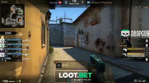 JUGi anti-eco ACE vs NiP [ Europe Minor Qualifier ELEAGUE 2018 ]