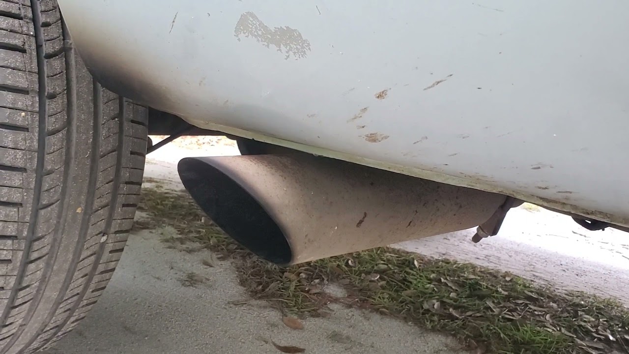 D100 Slant 6 Cherry Bomb exhaust POPS & BACKFIRES YouTube