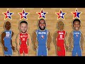 The Best NBA Player at Every All-Star Selection Total | (NBA All-Star Comparison Animation)