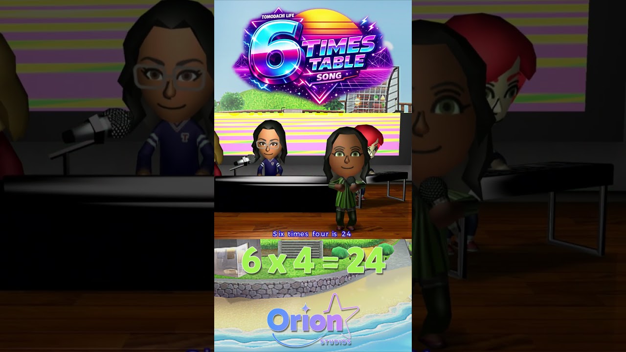 The 6 Times Table but it’s EDM?! | #tomodachilife #multiplication #6timestable