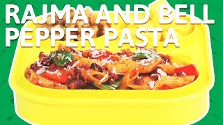 Cheesy Rajma Pasta | Kidney Beans Pasta with Bell Pepper | Pasta w/ Rajma Recipe for Kids screenshot 3