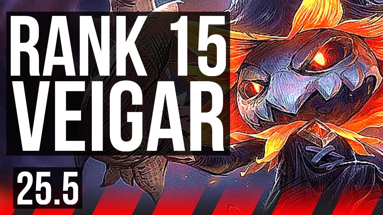 VEIGAR vs VAYNE (TOP) | 500+ games, Rank 15 Veigar | EUW Grandmaster | 25.5