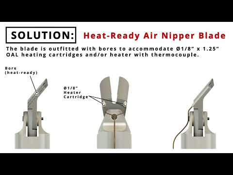 Heated Air Nippers For Degating Plastic 