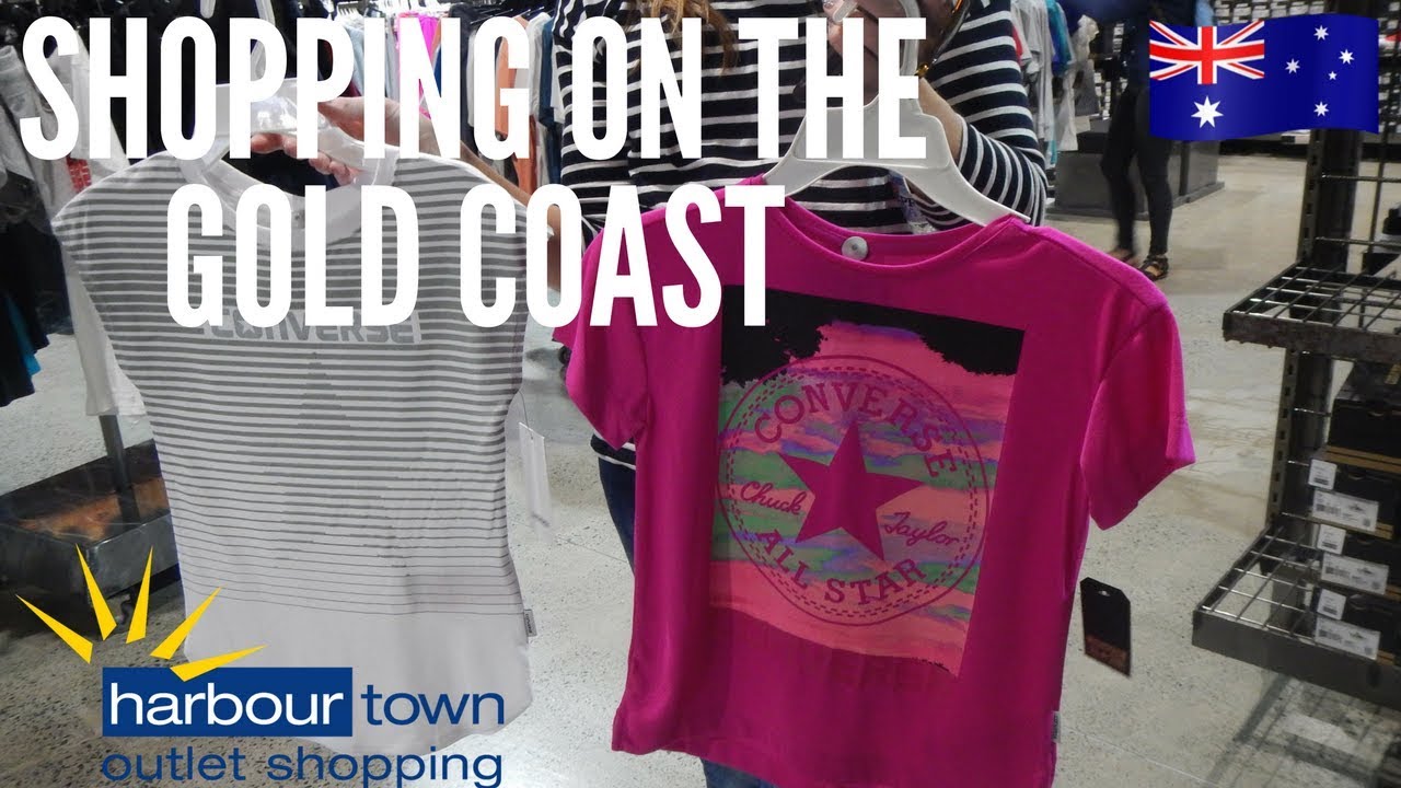 Outlet shopping Australia Harbour Town, Gold Coast YouTube