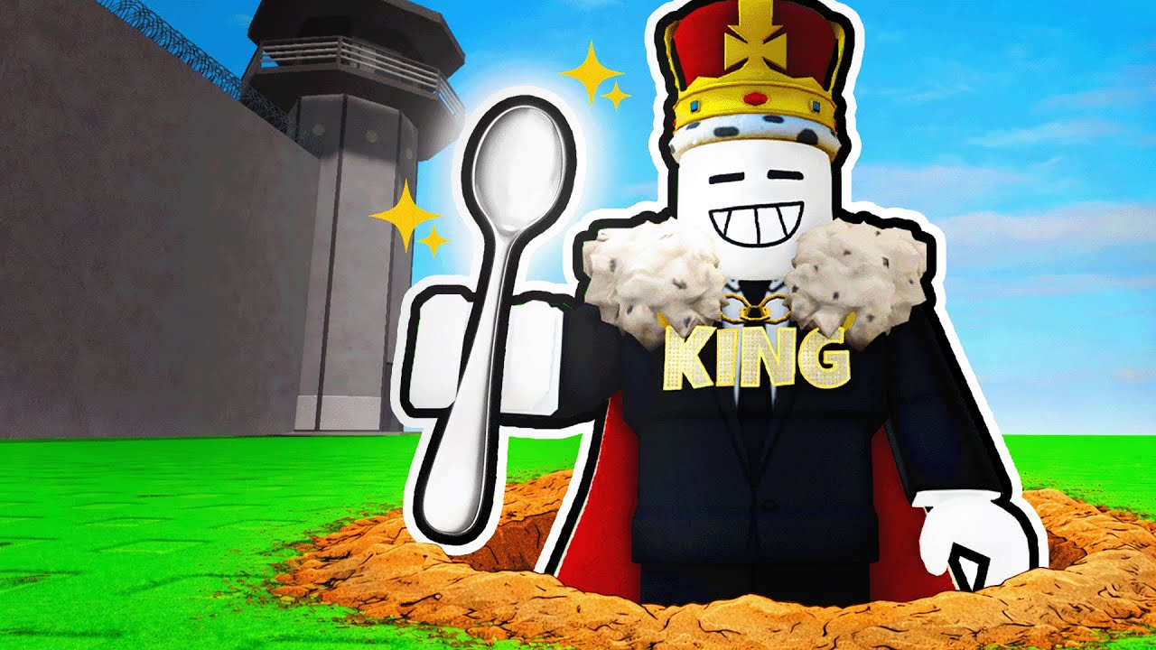 Выбираемся из тюрьмы ROBLOX с помощью ложки...