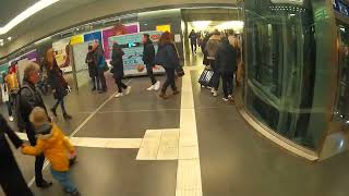 Tactile Guidance Strip From The Intercityregio Platforms Lift To The Station Exit In Berlin Zoo.