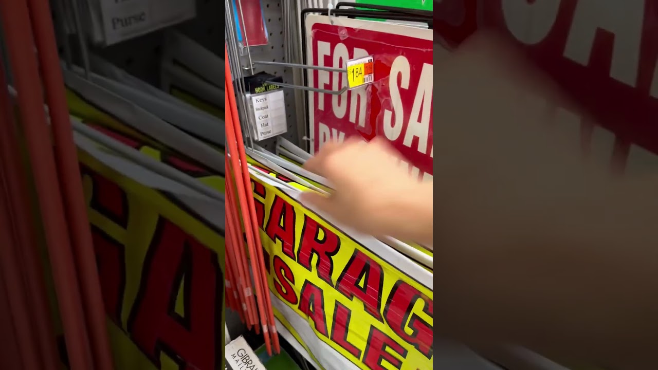 Best deal garage sale sign around $5 Walmart