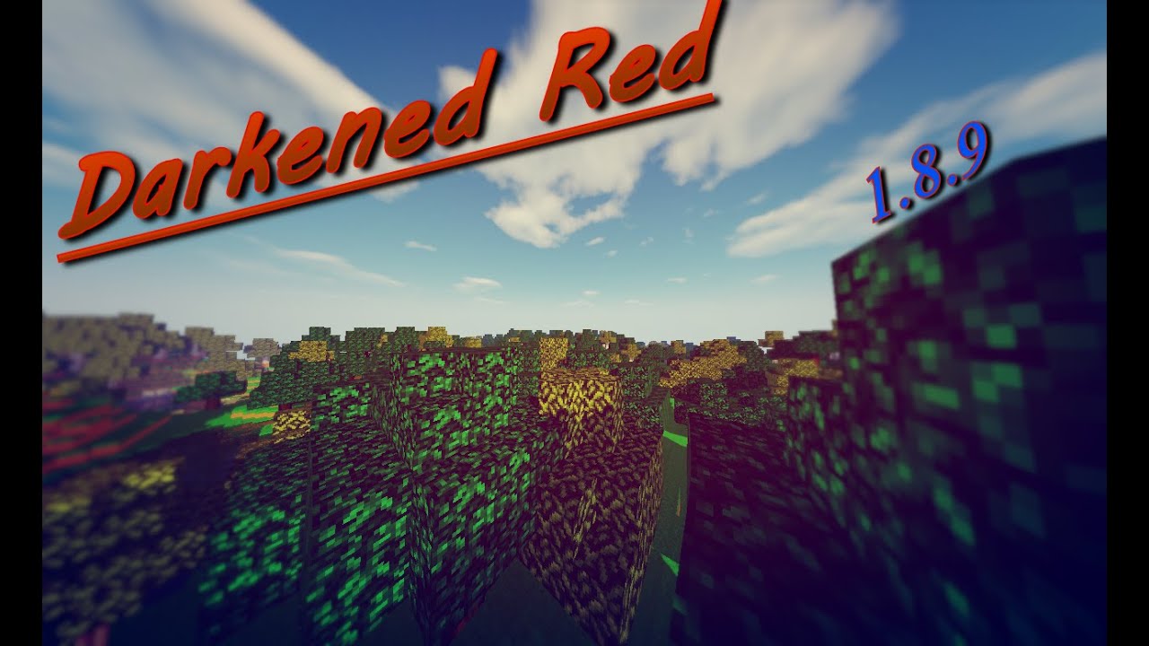 Minecraft: Darkened Red - Modern & Realistic! l Texture Pack Review