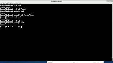 The cd and pwd commands