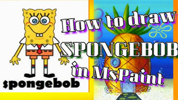 How to draw spongebob in mspaint | LearningCom