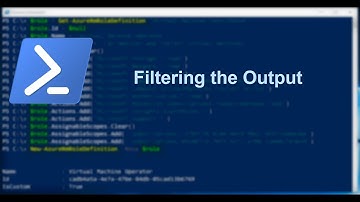 Part 6.  Filtering The Output - PowerShell Tutorial