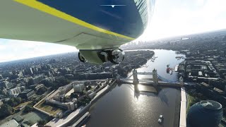 Microsoft Flight Simulator | London Blimp Tour - 4k