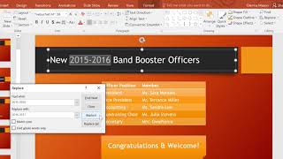 MS PowerPoint 2016 Lesson 9 Using Find & Replace