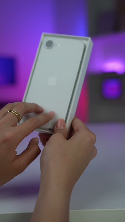 White iPhone 16e Unboxing. Like and follow for a chance to win this 📲  #iphone16e #apple