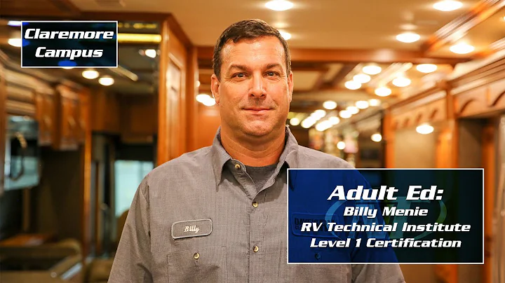 Adult Ed: Billy Menie - RV Technical Institute Level 1 Certification - Claremore Campus