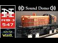 Weaver RS-3 (with TMCC) Sound Demo