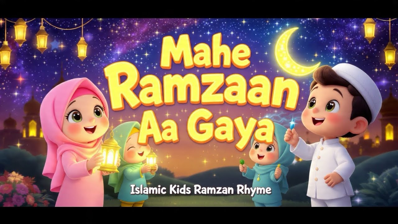 M Rmzan 2 Mahe Ramzan Aa Gaya 🌙 | Islamic Kids Ramzan Rhyme | Ramzan Special Song ...