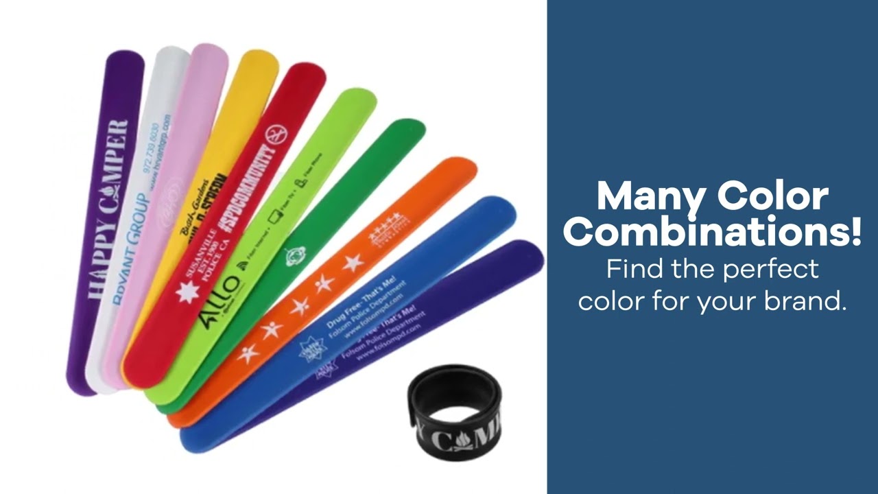 Silicone Slap Bracelet - Personalization Available | Positive Promotions