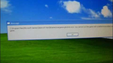 Gears of war Execution error fix