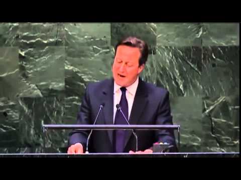 David Cameron Speech at UN: Crack down on Conspiracy Theorists (edited)