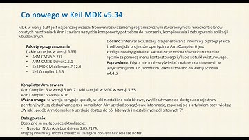 Arm Keil MDK #28 Aktualizacja środowiska - wersja 5.34