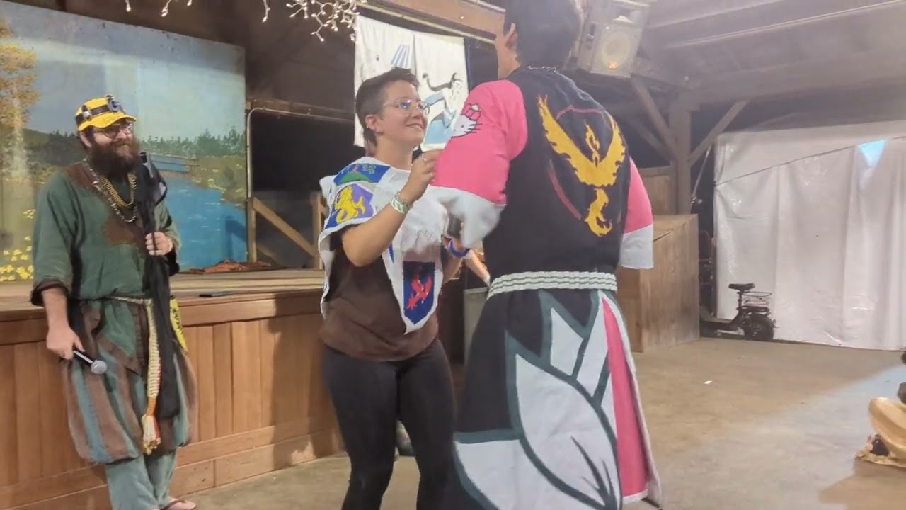 Knighting of Magni as Ronin Magni Knight of the Sword - Amtgard Keep on the Borderlands 2025