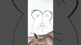 Easy card making for bestie | #easycard #cute #bestfriend #artshorts #easyartlover