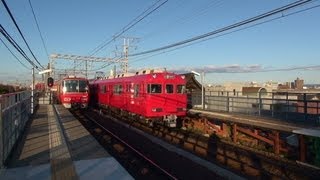 名鉄　6000系2次車6008F  @東枇杷島　　2012/11/18