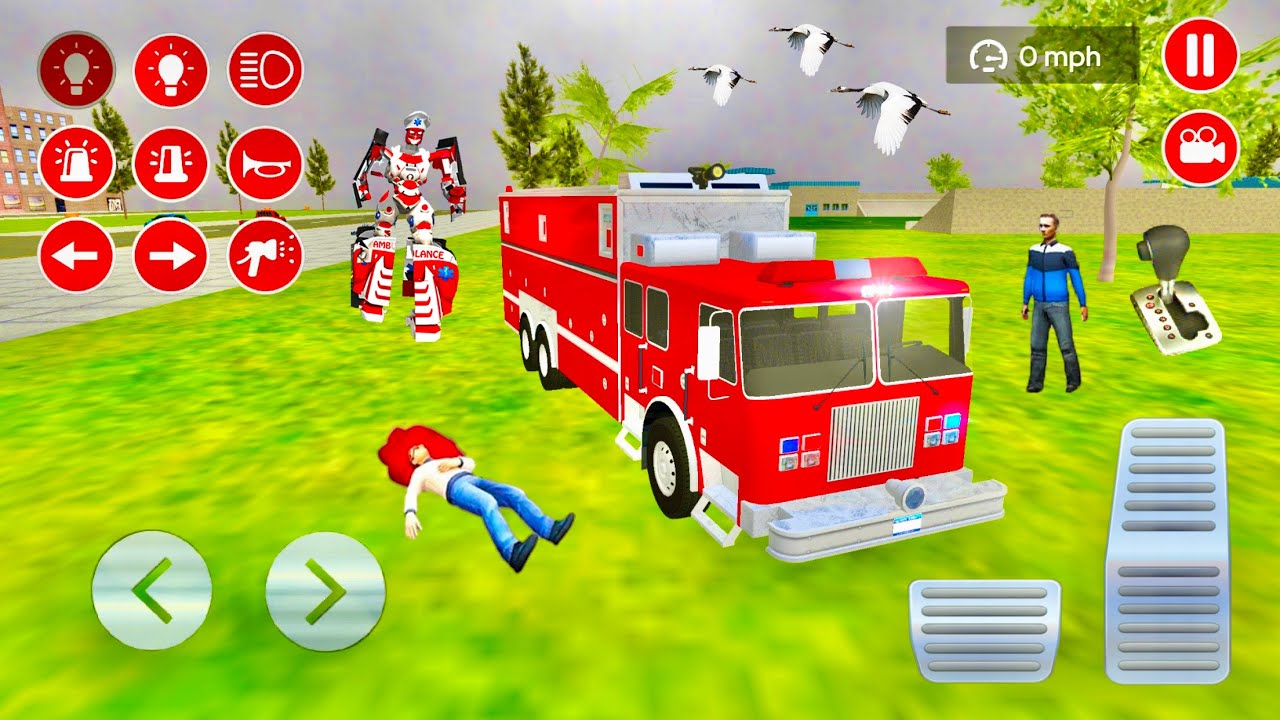 Real Fire Truck Driving Simulator 17 Fire Fighting Game Android
