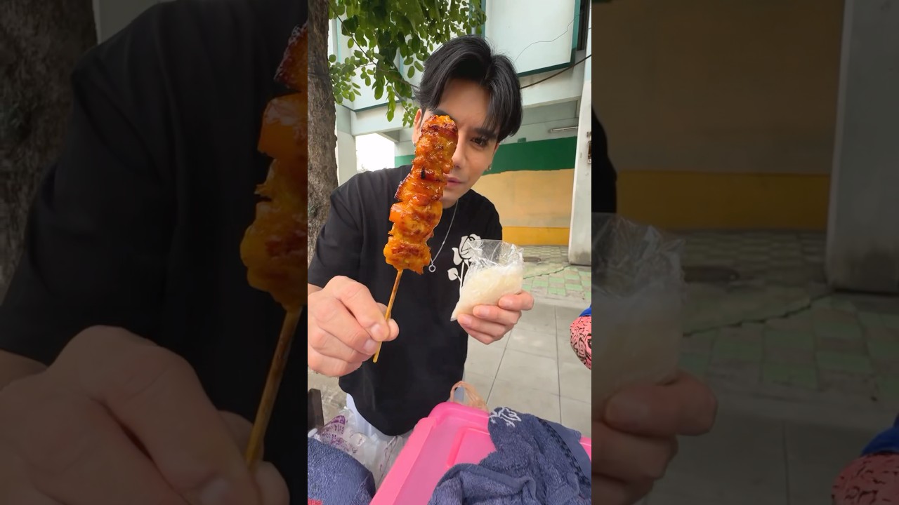 หมูปิ้ง ไก่ปิ้งฉ่ำมากกกก #หมูปิ้ง #ไก่ปิ้ง #วุฒากาศ42 #พีชอีทแหลก