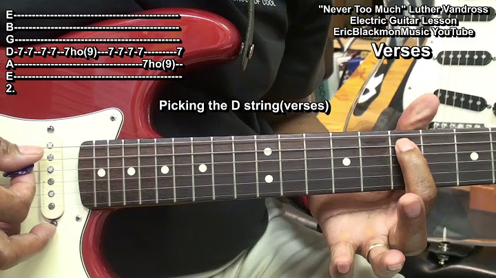 Never Too Much Guitar version - Guitar performance video thumbnail