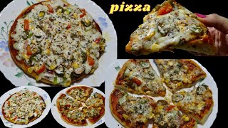 Pizza in microwave oven|Tawa Pizza Recipe|Chandani’s Recipe|Hindi Recipe|अब पिज़्ज़ा घर पर ही बनाएँ|