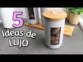 5 Inteligentes Ideas con Botellas de Vidrio - Manualidades de Lujo para Tú Cocina