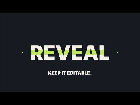 Split-text animation: three bands become one readable reveal | Finished result | Line Original