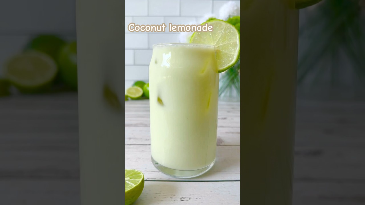 Coconut lemonade drink 