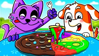 Cat Nap and Hoo Doo Compete in the Pizza Making Challenge | Hoo Doo Animation