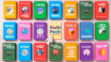 Video Editing Elements Multi Pack - After Effects Template