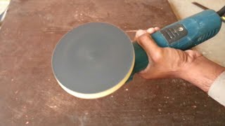 How To Making Angle Grinder Sanding And Sharp Paper Disc at home easy working wood metal plastic