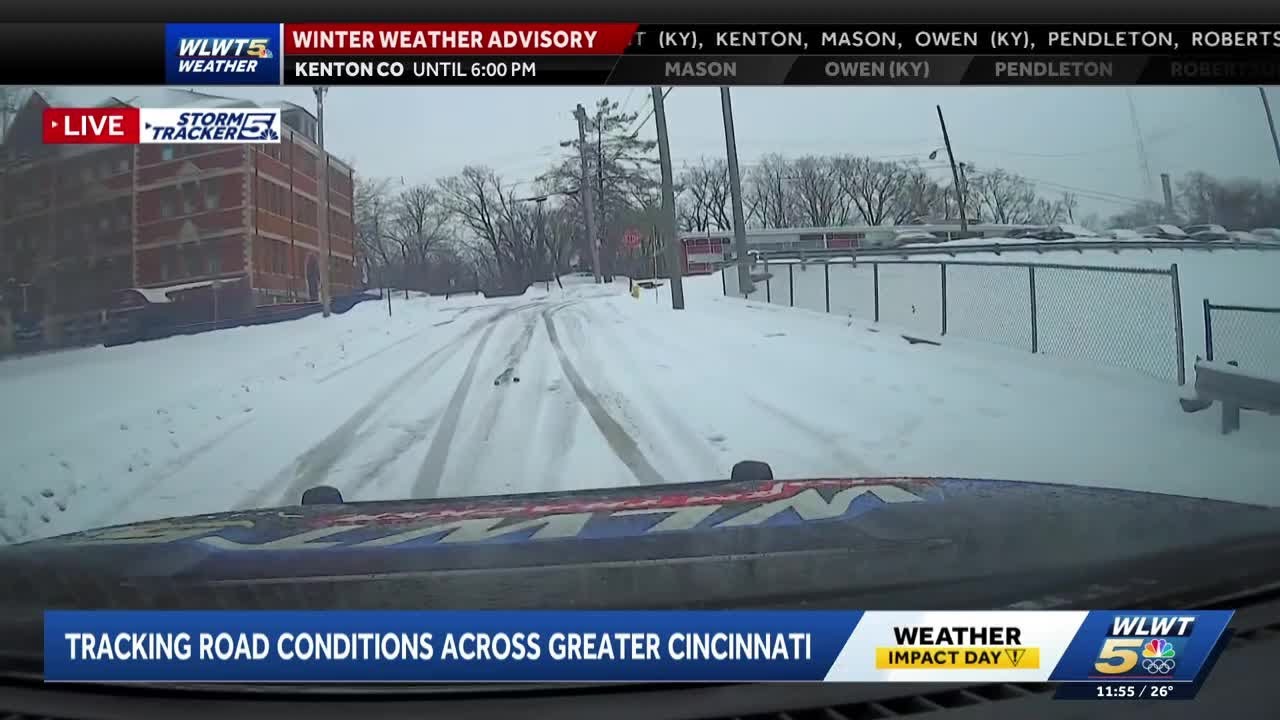 Tracking road conditions across Greater Cincinnati - YouTube