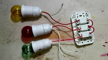 Cách đấu 3 công tắc 3 bóng điện, mặt âm tường panasonic