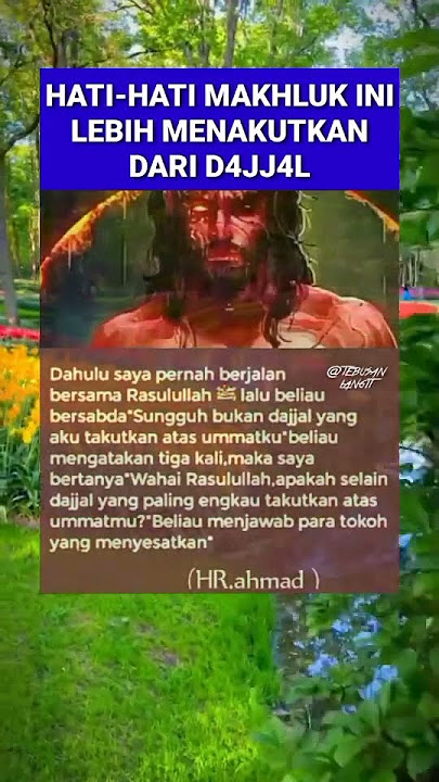 Waspada Makhluk Ini Lebih Berbahaya Dari D4jj4l #shortvideo #quotes #reminder #masukberanda