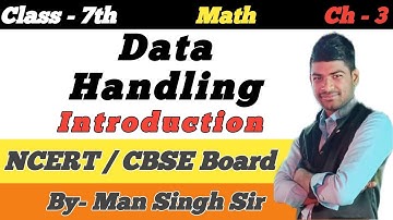 Class 7 Maths Chapter 3 Data Handling Overview, Introduction and Representative Values -  CBSE