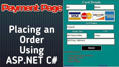How to place an order using ASP.Net C# | Part 10