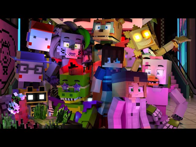 The Party Isn't Over- Five Nights At Freddys Security Breach -Minecraft (Song by @JTM ) class=