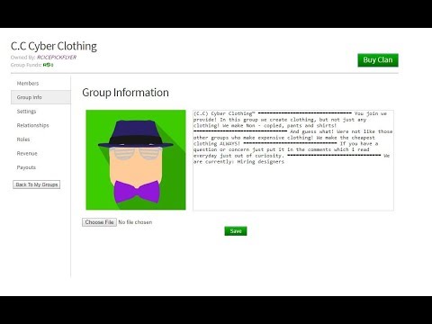 Roblox How To Edit Your Group Info Youtube - good group pictures for roblox