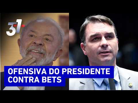 Flávio Bolsonaro promete manter bets e chama Lula de “Pai do Tigrinho”