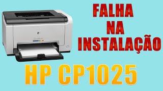 Corrigindo A Falha De Instalao Da Hp Cp1025